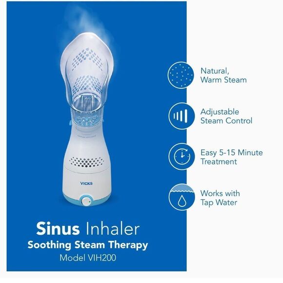 The Vicks Personal Sinus Steam Inhaler NIB - Picture 10 of 10